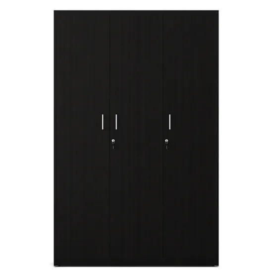 Value V2 3 Door Wardrobe - Natural Wenge - Woodpore