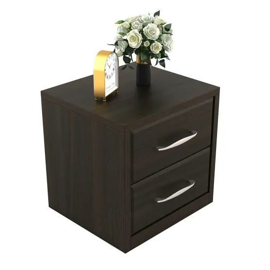 Verona Bedside Table - Fumed Oak