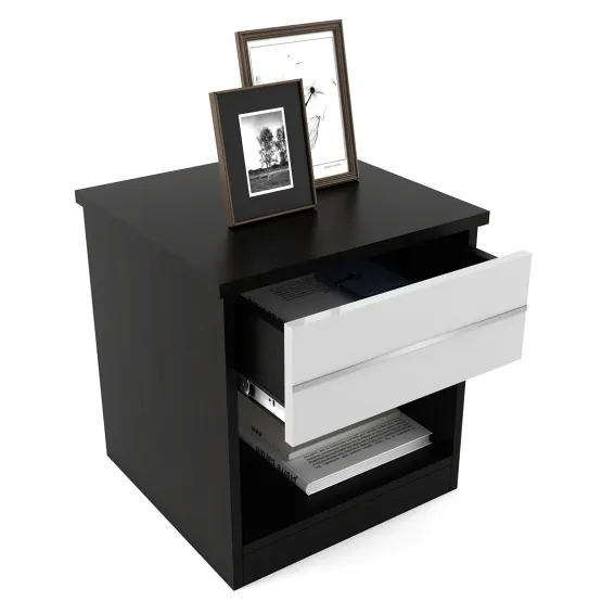 Viva Bedside Table - Natural Wenge - Woodpore