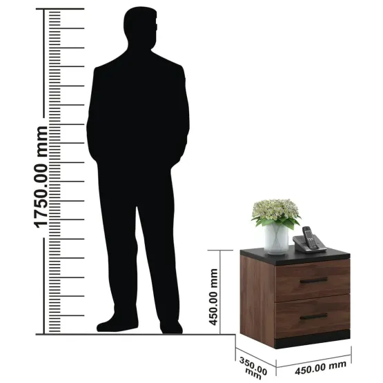 Woodland Bedside Table - Sheesham