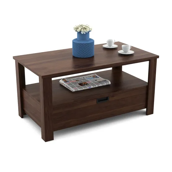 Woodland V2 Coffee Table With One Drawer - Sheesham