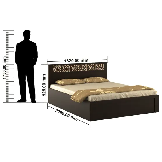 Weave Queen Bed With Box Storage - Vermount Woodpore