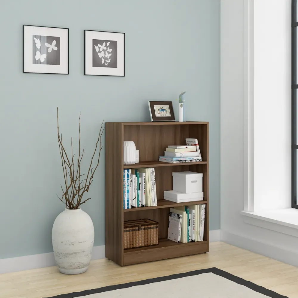 William Bookcase Small - Walnut Bronze Woodpore