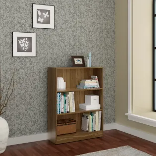 William Bookcase Small - Natural Teak