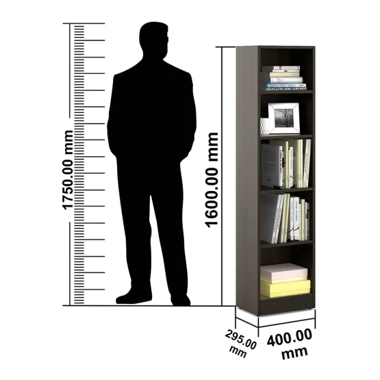 William Bookcase Medium - Fumed Oak