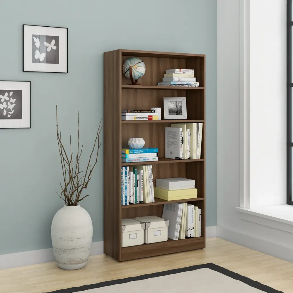William Bookcase Large - Walnut Bronze Woodpore