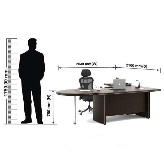 Z-line Director Tab 2530x2100x750 Lhs Wt Gab End - Vermount
