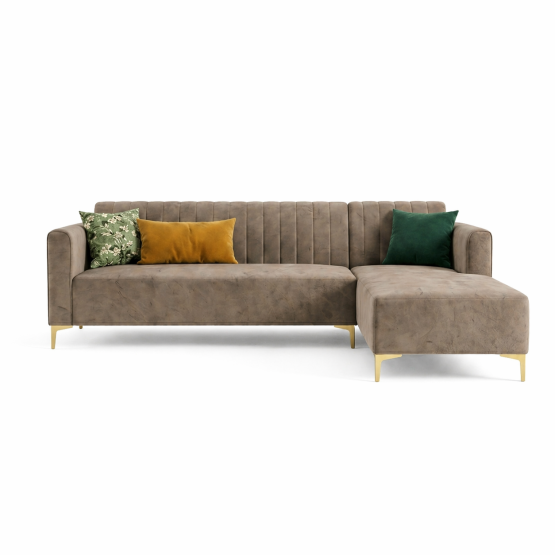 Spacewood Zenith L Shape Sofa In Fabric Finish