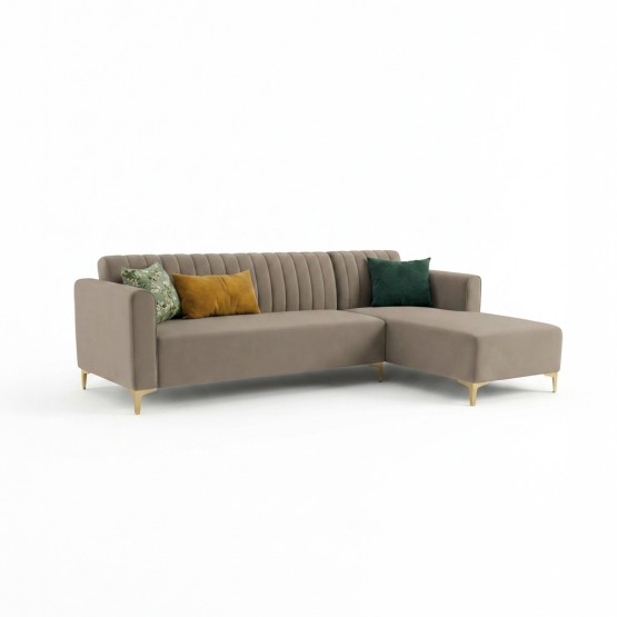 Spacewood Zenith L Shape Sofa In Fabric Finish