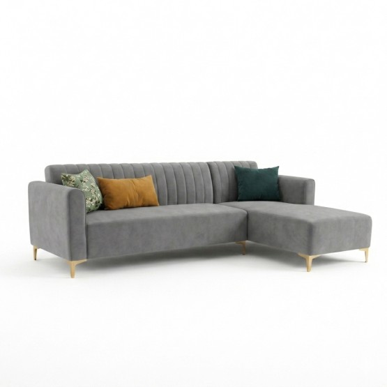 Spacewood Zenith L Shape Sofa In Fabric Finish