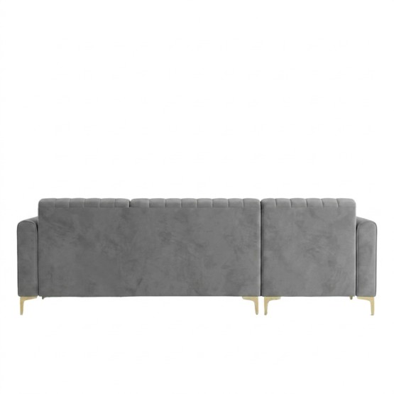 Spacewood Zenith L Shape Sofa In Fabric Finish