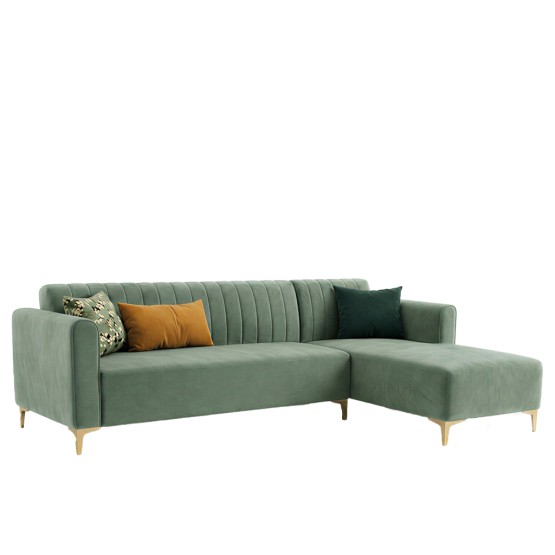 Spacewood Zenith L Shape Sofa In Fabric Finish