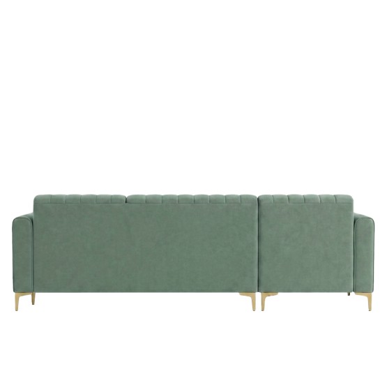 Spacewood Zenith L Shape Sofa In Fabric Finish