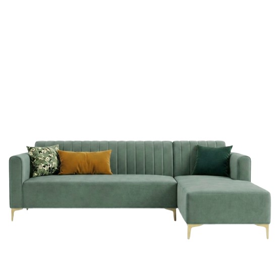 Spacewood Zenith L Shape Sofa In Fabric Finish