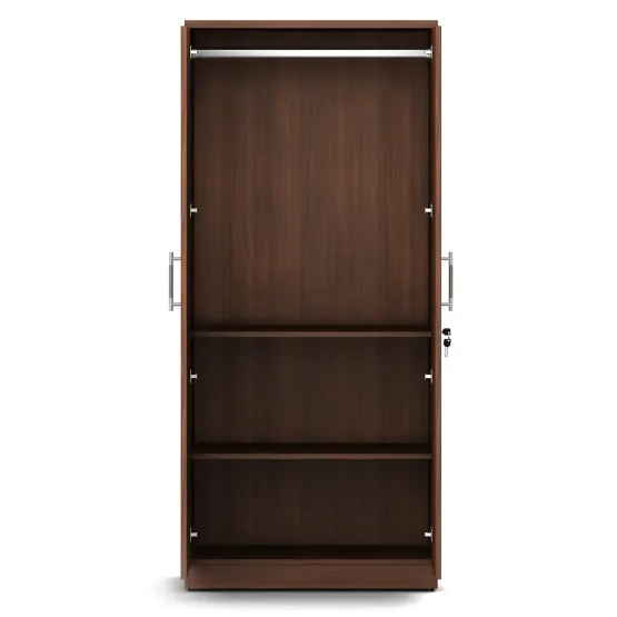 Optima 2 Door Wardrobe - Walnut Rigato